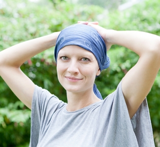 Photo of female cancer patient