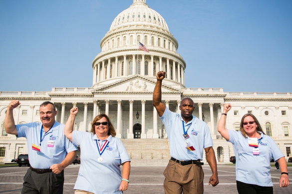American Cancer Society Cancer Action Network Volunteers at the U.S. Capitol